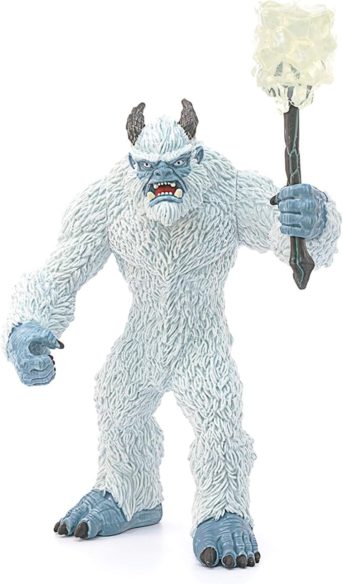 Schleich Eldrador Creatures Mythical Ice Creature with Frozen Hammer Figurine - Icy Monster Action Toy with Movable Arms and Ice Hammer Accessory, Durable Toy for Boys and Girls, Gift for Kids Ages 7+ - Figurio