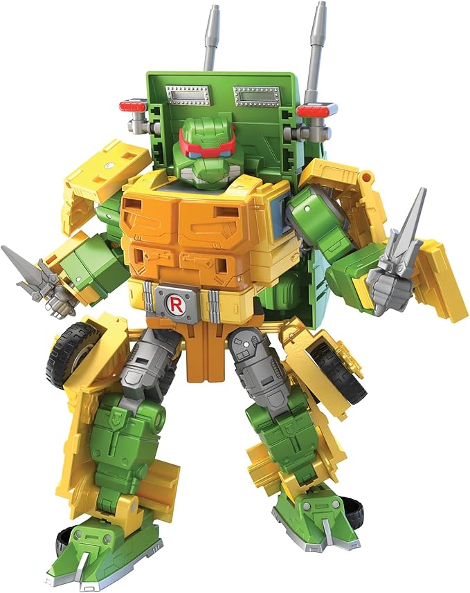 Transformers Collaborative Teenage Mutant Ninja Turtles x Toy Party Wallop, 7-inch Action Figure, 8+ - Figurio