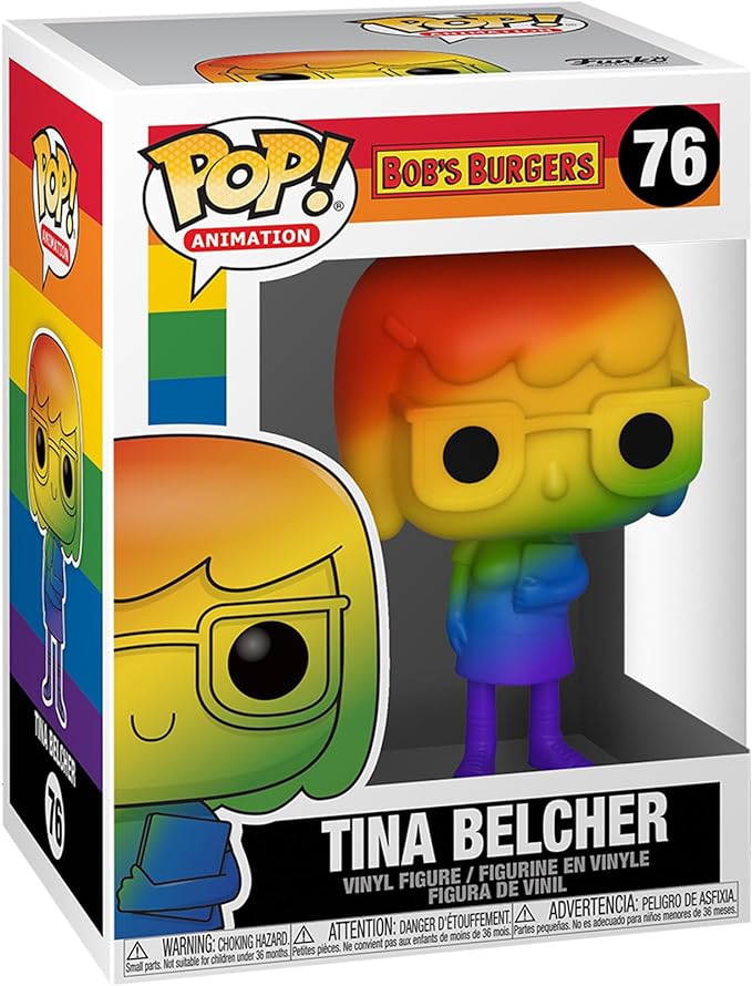 Funko POP Animation: Pride - Tina Belcher (Rainbow),Multicolor,Standard - Figurio