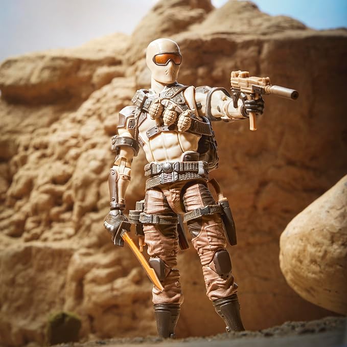 G.I. Joe Classified Series Desert Commando Snake Eyes, Collectible G.I. Joe Action Figures, 92, 6-Inch Action Figures for Boys & Girls, with 9 Accessories - Figurio