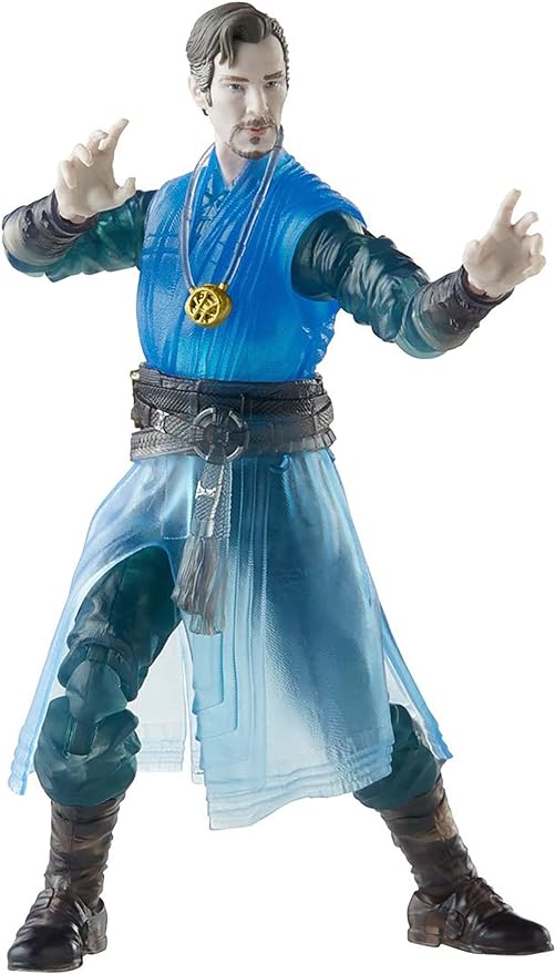 Marvel Legends Series Doctor Strange 6-inch Collectible Astral Form Doctor Strange Cinematic Universe Action Figure Toy, 2 Accessories and 2 Build-A-Figure Parts - Figurio