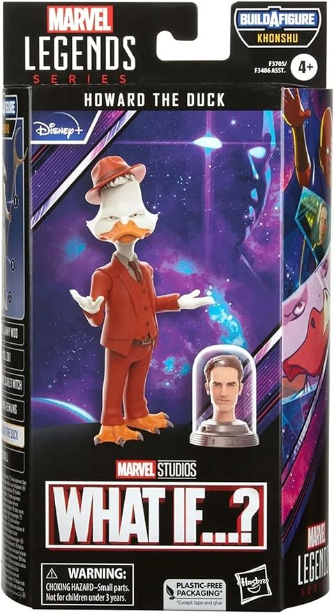 Marvel Legends Series MCU Disney Plus Howard The Duck What If Series Action Figure 6-inch Collectible Toy, 2 Accessories and 1 Build-A-Figure Part - Figurio