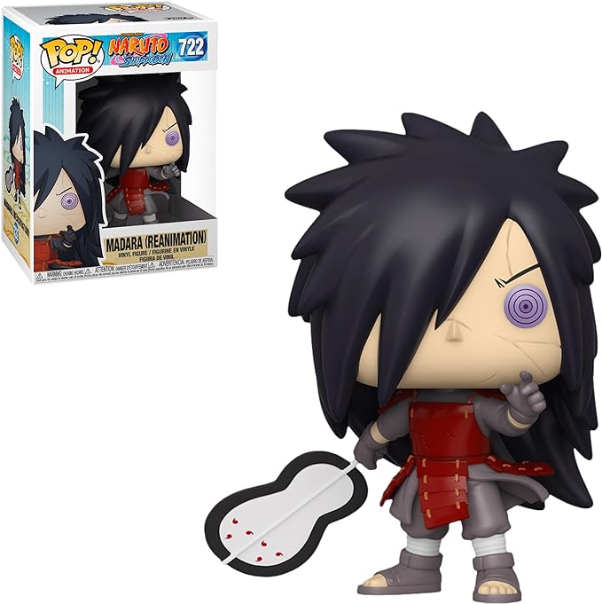 Funko Pop! Animation: Naruto Shippuden - Madara Uchiha, Reanimation Red Armor Exclusive Vinyl Figure #722 - Figurio