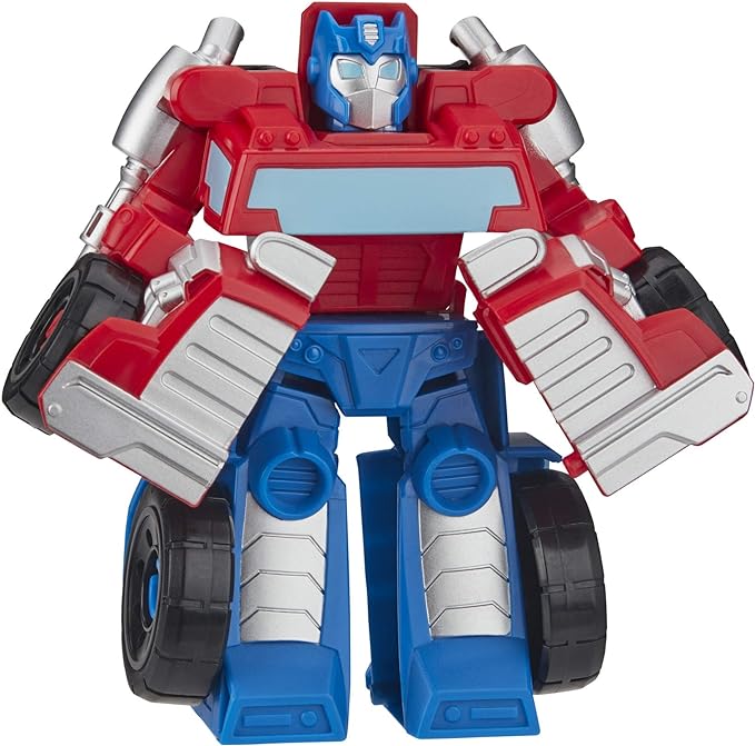 Transformers Playskool Heroes Rescue Bots Academy Optimus Prime Converting Toy, 4.5-Inch Action Figure, Toys for Kids Ages 3 and Up - Figurio