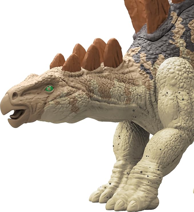 Mattel Jurassic World Strike Attack Tuojiangosaurus Dinosaur Toy with Single Strike Action, Movable Joints, Action Figure with Physical & Digital Play - Figurio