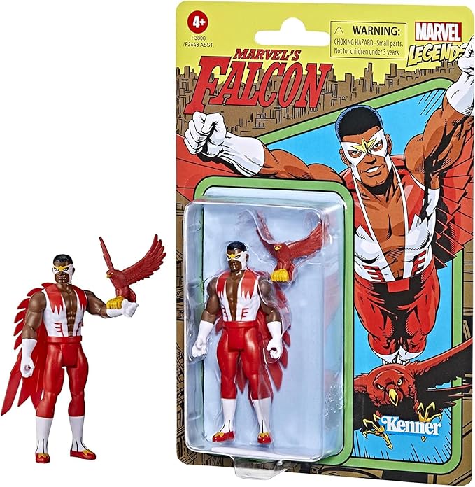 Marvel Legends Series 3.75-inch Retro 375 Collection Falcon Action Figure Toy - Figurio