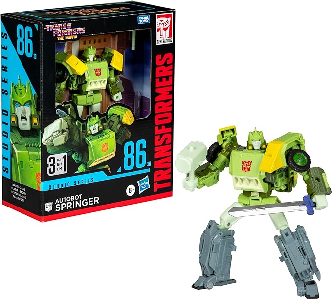 Transformers Toys Studio Series Leader The The Movie 86-30 Springer, 8.5-inch Converting Action Figure, 8+ - Figurio