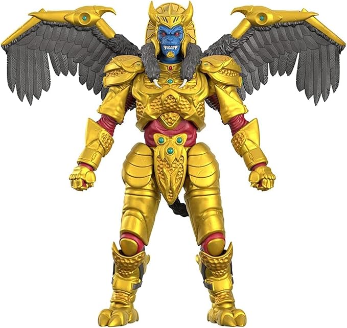 Super7 ULTIMATES! Mighty Morphin Power Rangers Goldar - 8" Power Rangers Action Figure with Accessories Classic TV Show Collectibles and Retro Toys - Figurio