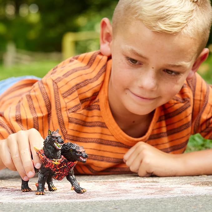 Schleich Eldrador Creatures, Lava Monster Mythical Creatures Toys for Kids, Hellhound Action Figure, Ages 7+ - Figurio