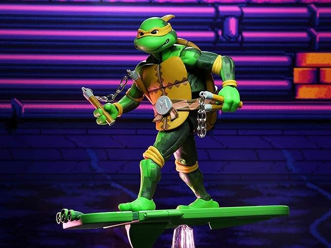 NECA Teenage Mutant Ninja Turtles: Turtles in Time - 7" Scale Action Figure - Michelangelo - Figurio