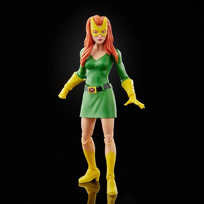 Marvel Hasbro Legends Series X-Men 6-inch Collectible Jean Grey Action Figure Toy, Premium Design and 3 Accessories, Ages 4 and Up - Figurio