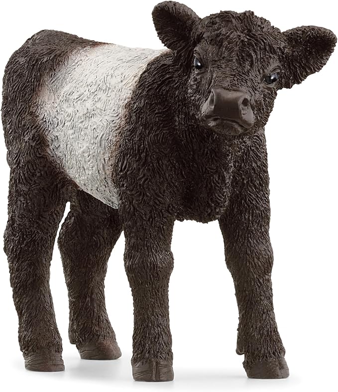 Schleich Farm World New 2024 Farm Animal Toy Galloway Calf Cow Figurine - Figurio