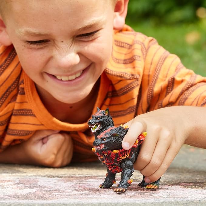 Schleich Eldrador Creatures, Lava Monster Mythical Creatures Toys for Kids, Hellhound Action Figure, Ages 7+ - Figurio