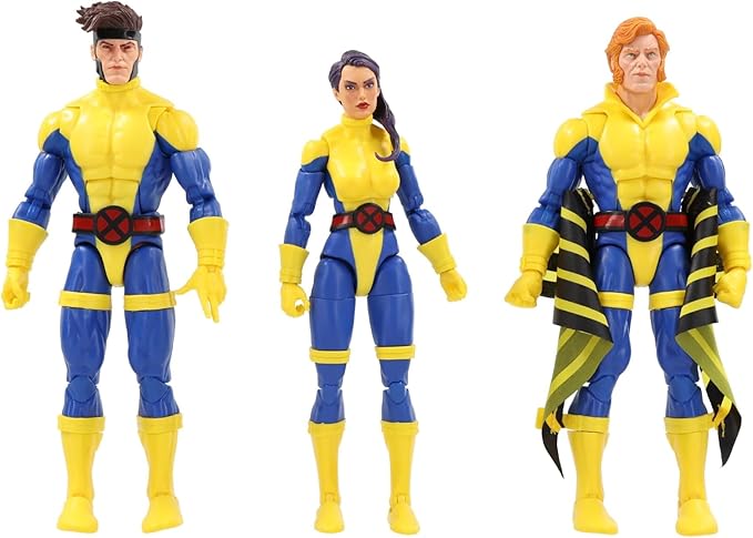 Marvel Legends Series Banshee, Gambit, & Psylocke X-Men 60th Anniversary Action Figure Set, 6-Inch - Figurio