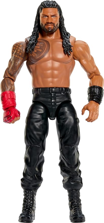 Mattel WWE Action Figure, 6-inch Collectible Roman Reigns with 10 Articulation Points & Life-Like Look - Figurio