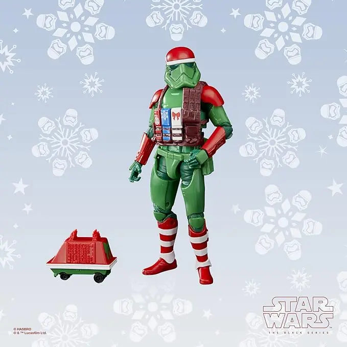 STAR WARS The Black Series First Order Stormtrooper (Holiday Edition) and Mouse Droid Toys, 6-Inch-Scale Holiday-Themed Collectible Figures (Amazon Exclusive) - Figurio