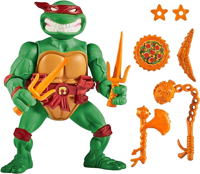 Teenage Mutant Ninja Turtles: 4” Original Classic Storage Shell Raphael Basic Figure by Playmates Toys - Figurio