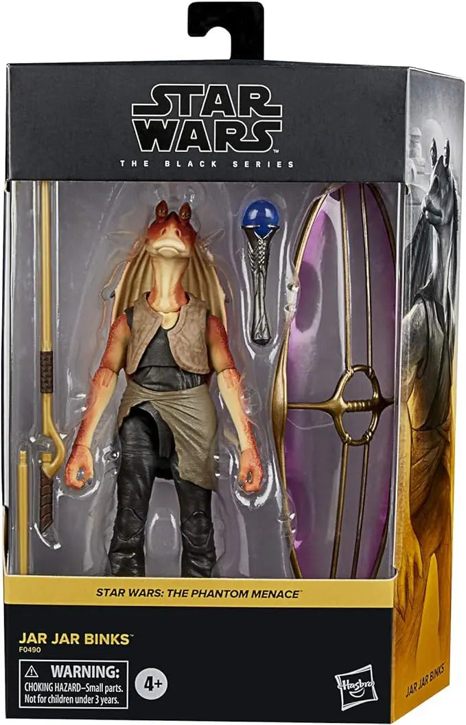 STAR WARS The Black Series Jar Jar Binks 6-Inch-Scale The Phantom Menace Collectible Deluxe Action Figure, Kids Ages 4 and Up - Figurio