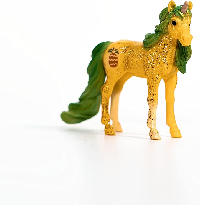 SCHLEICH bayala, Unicorn Toys, Unicorn Gifts for Girls and Boys 5-12 Years Old, Pineapple Unicorn Foal , Yellow - Figurio