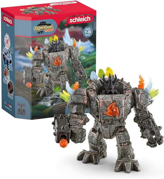 Schleich ELDRADOR Creatures — Master Robot with Mini Creature, 20 Piece Playset with Moveable and Rotating Parts, Robot Toy Play Set, Action Figures for Boys and Girls Ages 7+, Multicolor, 5.6 inch - Figurio