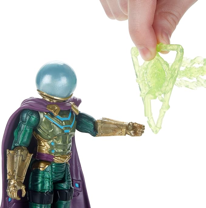 Spider-Man: Far from Home Marvel’s Mysterio 6"-Scale Villain Action Figure Toy – Ages 4 & Up - Figurio