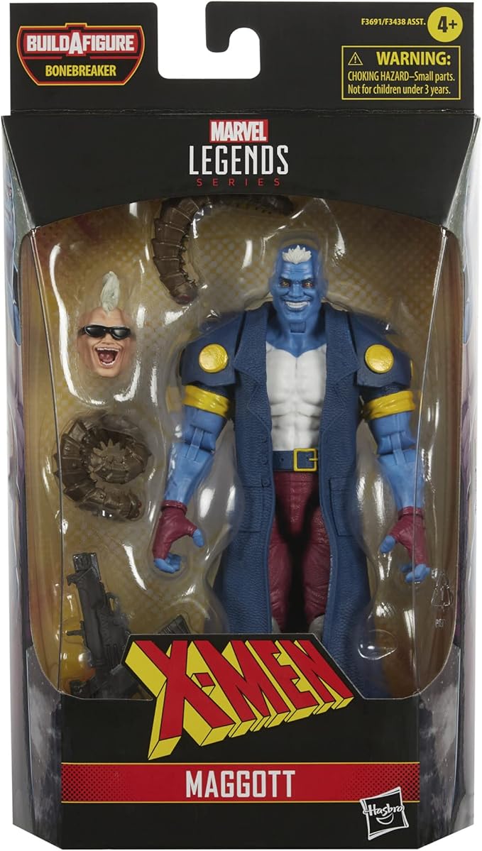 Marvel Legends Series X-Men Maggott Action Figure 6-Inch Collectible Toy, 2 Accessories and 2 Build-A-Figure Parts - Figurio