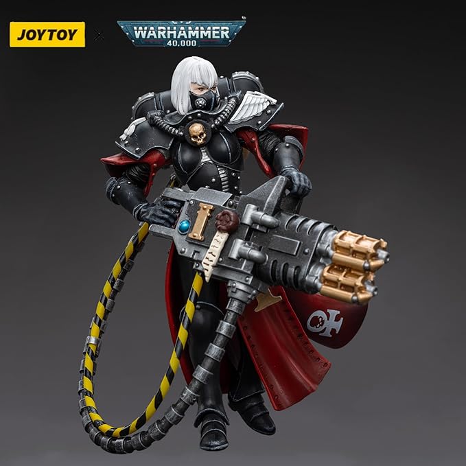 JOYTOY Warhammer 40,000 Action Figure Adepta Sororitas Retributor with Heavy Flamer Collection Model Christmas Birthday Gift - Figurio