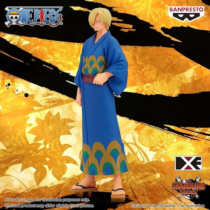 Banpresto - One Piece - Wanokuni Sanji (Yukata Ver.), Bandai Spirits DXF ~The Grandline Series~ Figure - Figurio