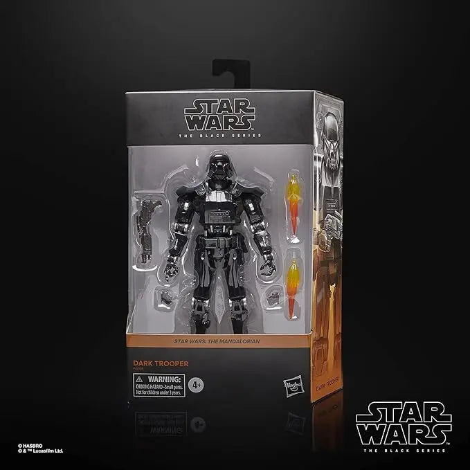 STAR WARS The Black Series Dark Trooper Toy 6-Inch-Scale The Mandalorian Collectible Action Figure, Toys for Kids Ages 4 and Up - Figurio