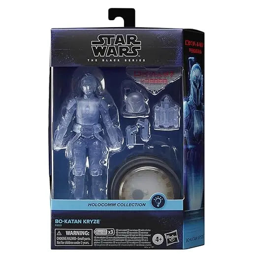 STAR WARS The Black Series - Holocomm Collection - Bo-Katan Kryze - 6" Collectible Action Figure with Holographic Disco That Lights Up - Ages 4+ - Figurio