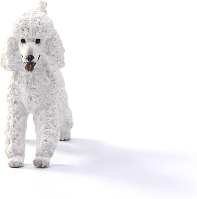 Schleich Farm World, Realisitc Dog Toys for Boys and Girls Ages 3 and Above, Poodle Toy Figurine - Figurio