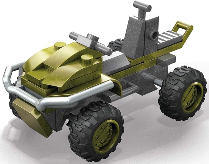 Mega Construx Halo Recon Getaway mongoose vehicle Halo Infinite Construction Set with UNSC Marine character figure, Building Toys for Kids - Figurio