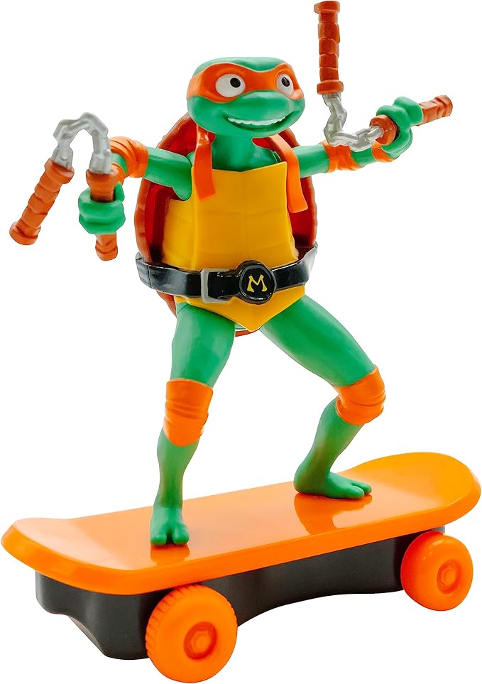 Teenage Mutant Ninja Turtles 5" Sewer Shredders Movie Edition Michelangelo Ages 3+ Shredding Action Figure - Figurio