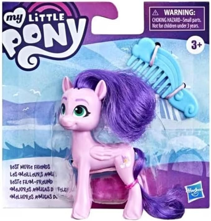 Hasbro My Little Pony Best Movie Friends - Poseable Articulated Figures with Accessories - (Princess Petals) - Figurio