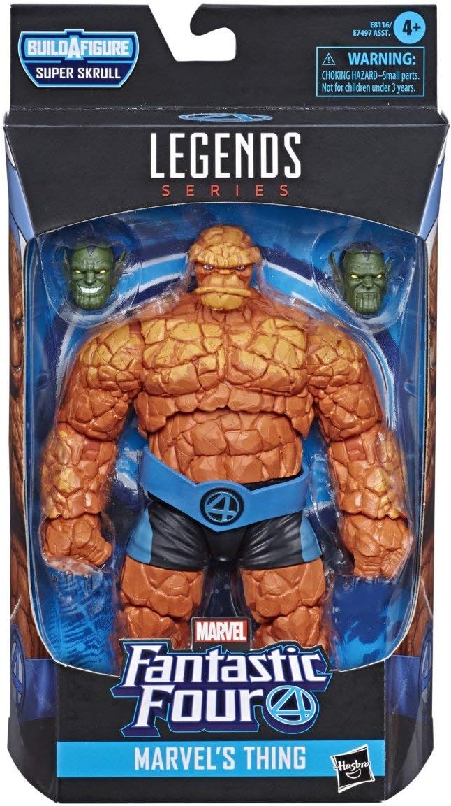 Marvel Legends Series Fantastic Four 6-inch Collectible Action Figure Thing Toy, Premium Design, 1 Accessory 2 Build-A-Figure Parts - Figurio