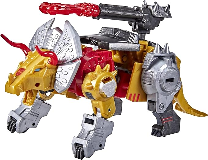 Transformers Bumblebee Cyberverse Adventures Toys Deluxe Class Dinobot Slug Action Figure, Blaster Fire Fury Action Attack, 5-inch - Figurio