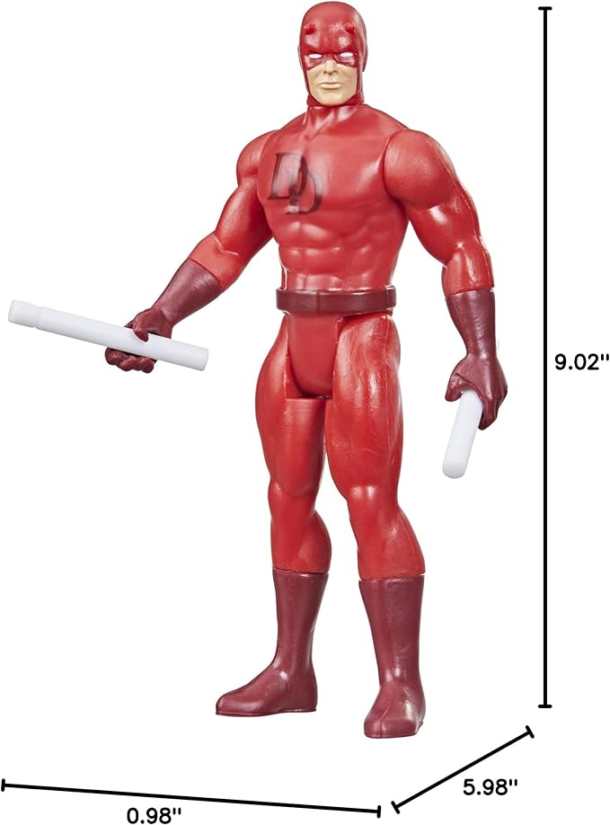 Marvel Hasbro Legends 3.75-inch Scale Retro 375 Collection Daredevil Action Figure Toy - Figurio