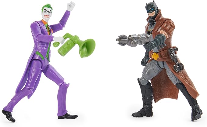 DC Comics, Batman, Team Up 4-Pack (Amazon Exclusive), Batman, The Joker, Robin, Nightwing 4-inch Action Figures, Super Hero Kids Toys for Boys & Girls - Figurio