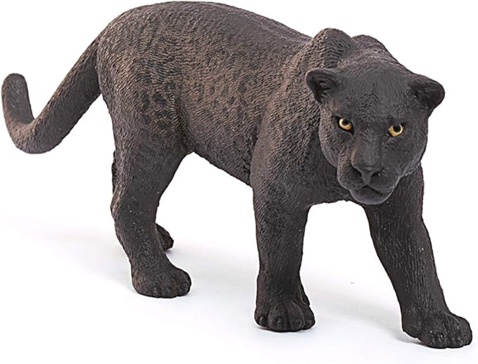 Schleich Wild Life Realistic Prowling Black Panther Figure - Jungle Animal Figure for Kids, Perfect Durable Toy for Fun and Imaginative Adventures, Gift for Boys and Girls Ages 3+ - Figurio