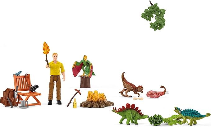 Schleich Dinosaurs 24-Piece Playset for Boys and Girls Ages 4+, Dinosaurs Advent Calendar 2022, Multicolor - Figurio