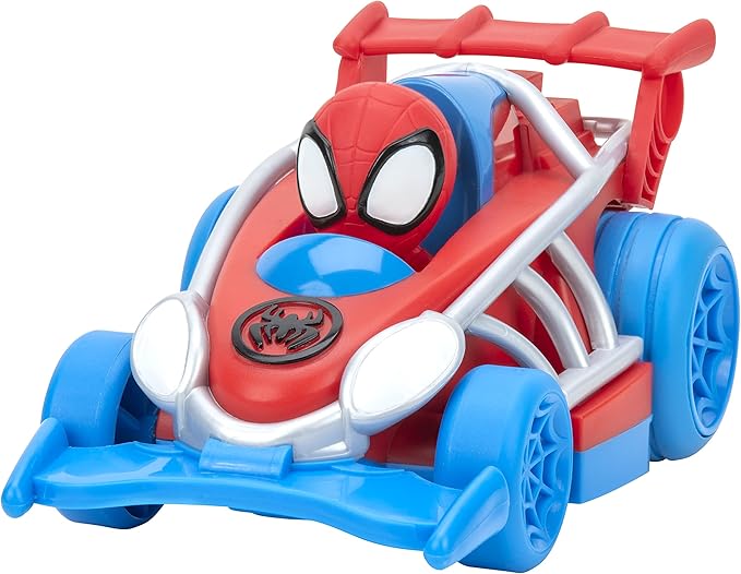 Marvel Spidey and His Amazing Friends Webbed Wheelie Vehicle - Features Built-in Spidey Super Hero - Figurio