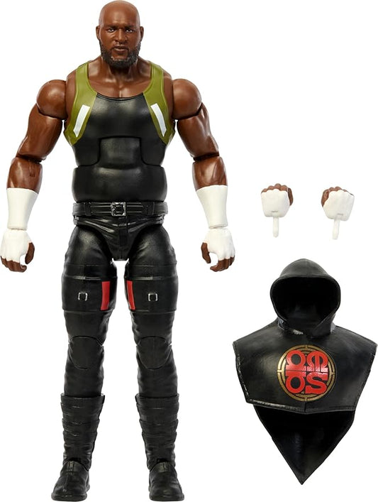 Mattel WWE Elite Action Figure & Accessories, 6-inch Collectible Omos with 25 Articulation Points, Life-Like Look & Swappable Hands - Figurio