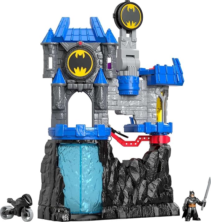 Fisher-Price Imaginext DC Super Friends Batman Toy, Wayne Manor Batcave Playset with Figure & Batcyle for Pretend Play Kids Ages 3+ Years (Amazon Exclusive) - Figurio