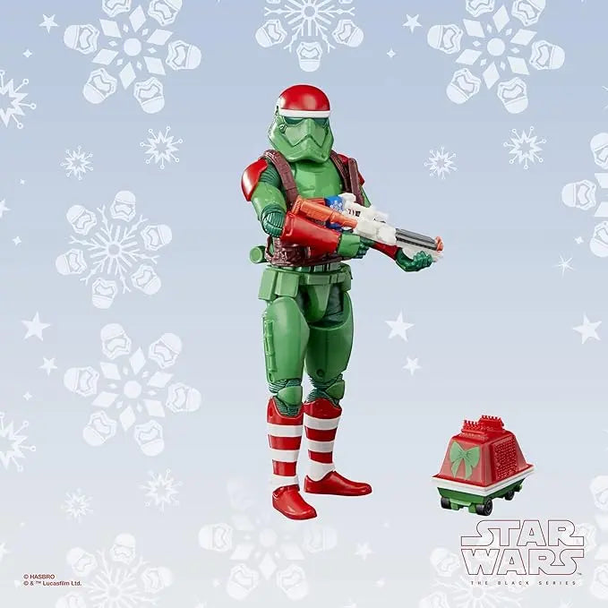 STAR WARS The Black Series First Order Stormtrooper (Holiday Edition) and Mouse Droid Toys, 6-Inch-Scale Holiday-Themed Collectible Figures (Amazon Exclusive) - Figurio