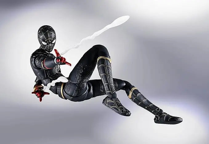 TAMASHII NATIONS - Spider-Man: No Way Home - Spider-Man (Black & Gold Suit), Bandai Spirits S.H.Figuarts Action Figure - Figurio