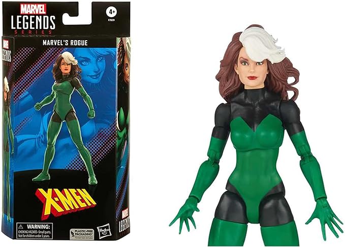 Marvel Legends Series Rogue, Uncanny X-Men Collectible 6 Inch Action Figures, 2 Accessories - Figurio