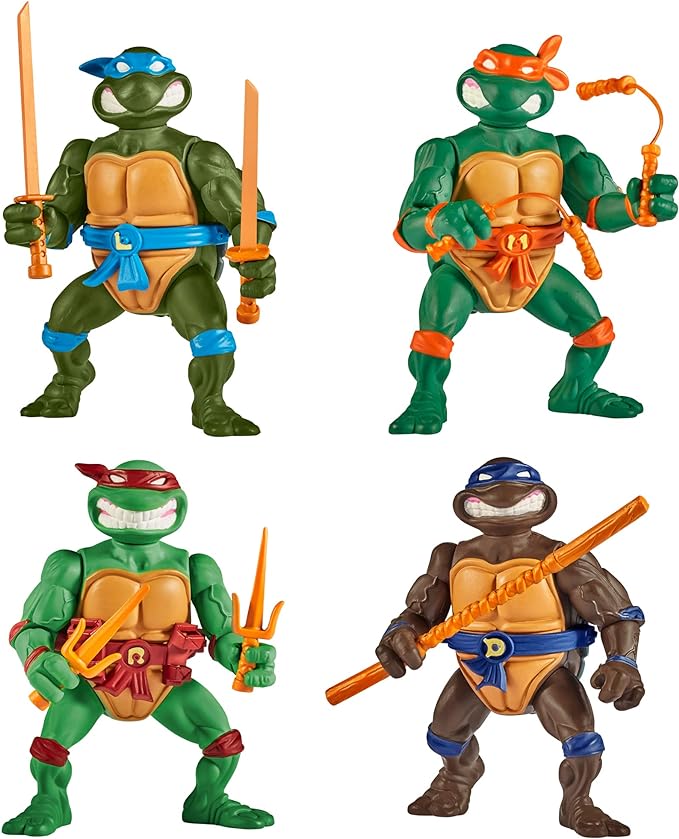 Teenage Mutant Ninja Turtles: Classic 4" Turtles 4-Pack Figure Bundle by Playmates Toys - Figurio