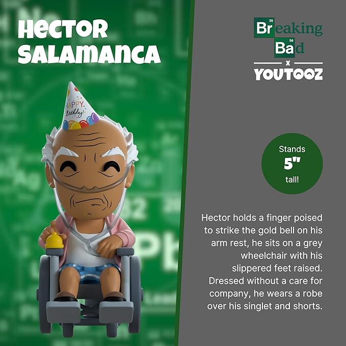 Youtooz Hector Salamanca 5" Inch Vinyl Figure, Official Licensed Hector Salamanca Collectible by Youtooz Breaking Bad Collection - Figurio