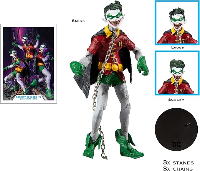 DC Collector Multipack - Batman WHO Laughs W/Robins of Earth -22 - Figurio