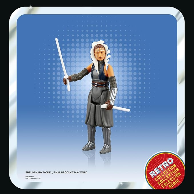 STAR WARS Retro Collection Ahsoka Tano, Ahsoka 3.75-Inch Collectible Action Figures, Ages 4 and Up - Figurio